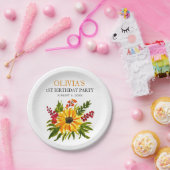 1. Geburtstagsparty Sonnenblume Baby Girl Pappteller (Party)