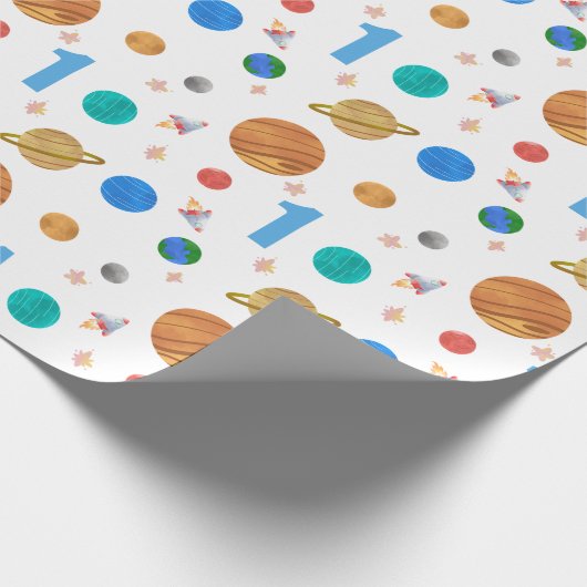 1. Geburtstagssolaranlagen Geschenkpapier (Ecke)