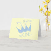 1. Geburtstagst-shirts und -geschenke Prinz-Crown Karte (Gelbe Blume)
