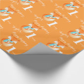 1. Geburtstagsverpackung des Fox-Jungskunstalters Geschenkpapier (Ecke)