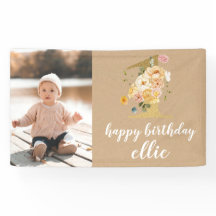 1. GeburtstagsWall Dekoration Maßgeschneiderte Ban