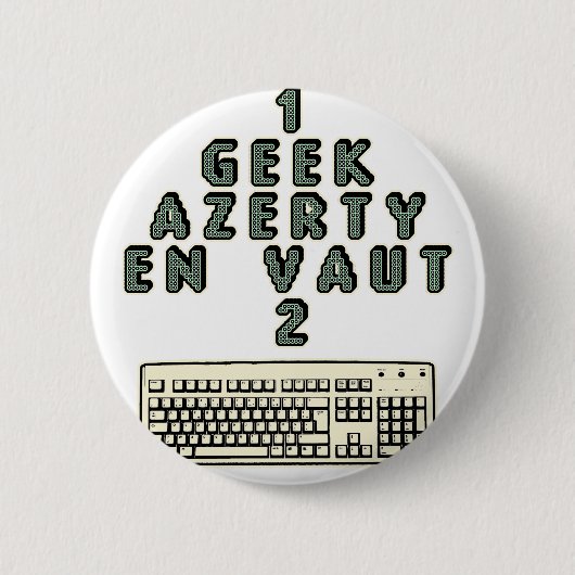 1 GEEK AZERY davon ist 2 wert - motsTspiele Button (Vorderseite)