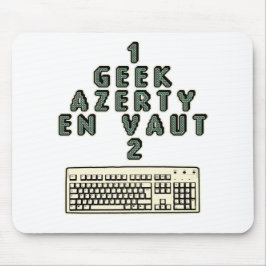 1 GEEK AZERY davon ist 2 wert - motsTspiele Mousepad