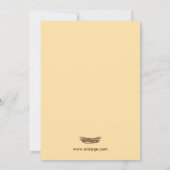 1 Gelbes Ei Nesting Birds Baby Shower Einladung (Rückseite)