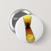 1 gelbes Goldcocktail-Schnapsglas Button (Vorne & Hinten)