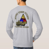 1. Gepanzerte Abteilung [1. ANZEIGE] T-Shirt (Rückseite)