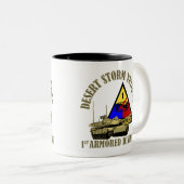 1. Gepanzerte Abteilung [1. ANZEIGE] Zweifarbige Tasse (VorderseiteRechts)