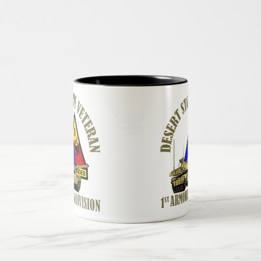 1. Gepanzerte Abteilung [1. ANZEIGE] Zweifarbige Tasse (Mittel)