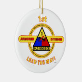 1. GEPANZERTE ABTEILUNG "ALTE IRONSIDES " KERAMIK ORNAMENT (Rechts)