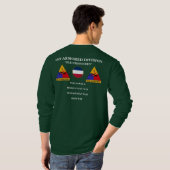 1. Gepanzerte Abteilung"alter Ironsides-" lange T-Shirt (Schwarz voll)