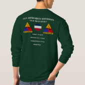 1. Gepanzerte Abteilung"alter Ironsides-" lange T-Shirt (Rückseite)