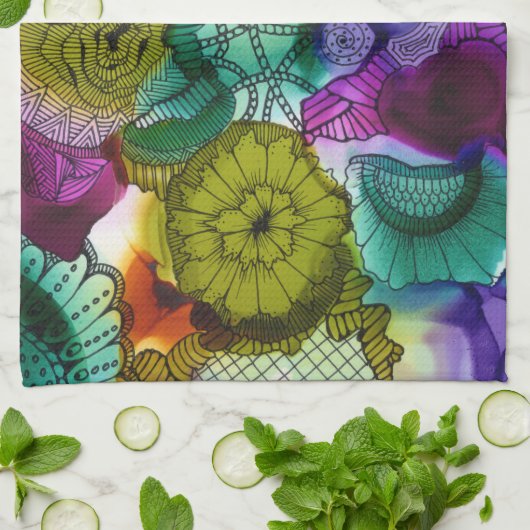 1 Geschirrtuch der Kunst-C (Gefaltet)