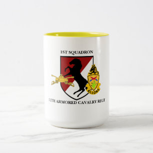 1. GESCHWADER-11. GEPANZERTE KAVALLERIE-TASSE ZWEIFARBIGE TASSE