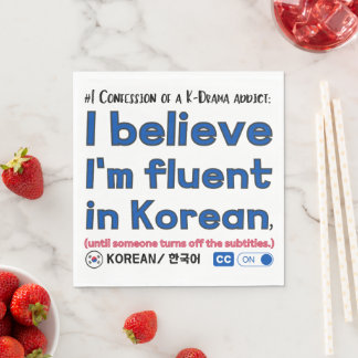 1. Geständnis eines K-Drama Addict Paper-Tellers Serviette