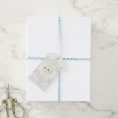 1 Gold & White Boho 1. Geburtstag JEDE FARBE Geschenkanhänger (Mit Garn)