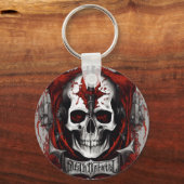1. "Gotischer Schädel-Schlüsselanhänger: Entsperre Schlüsselanhänger (Rückseite)