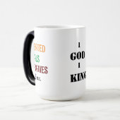 " 1 GOTT 1 KÖNIG GOTT, DER MICH ENTWICKELT HAT" Le Verwandlungstasse (Vorderseite Links)