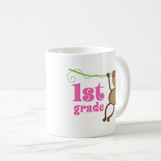 1. Grad-Lehrer-Affe-Geschenk Kaffeetasse (VorderseiteRechts)