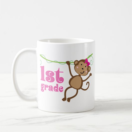 1. Grad-Lehrer-Affe-Geschenk Kaffeetasse (Links)