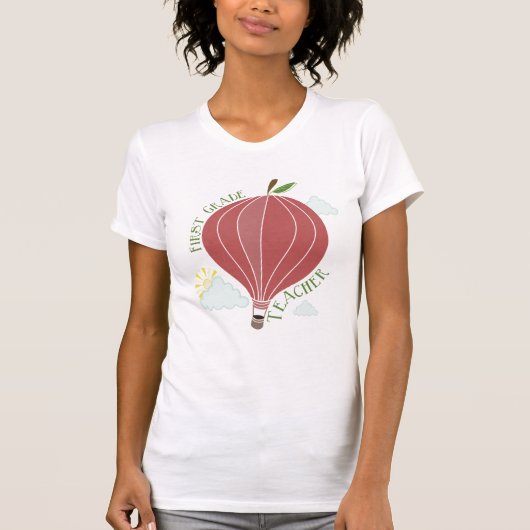 1. Grad-Lehrer-Heißluft-Ballon Apple T-Shirt (Vorderseite)