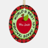 1. Grad-personalisierte Lehrer-Geschenk-Verzierung Keramik Ornament (Rechts)