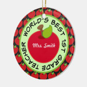 1. Grad-personalisierte Lehrer-Geschenk-Verzierung Keramik Ornament (Links)