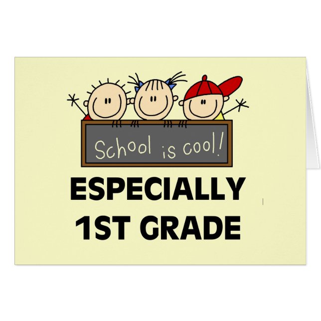 1. Grad-Schule ist coole T-Shirts und Geschenke (Vorderseite (Horizontal))