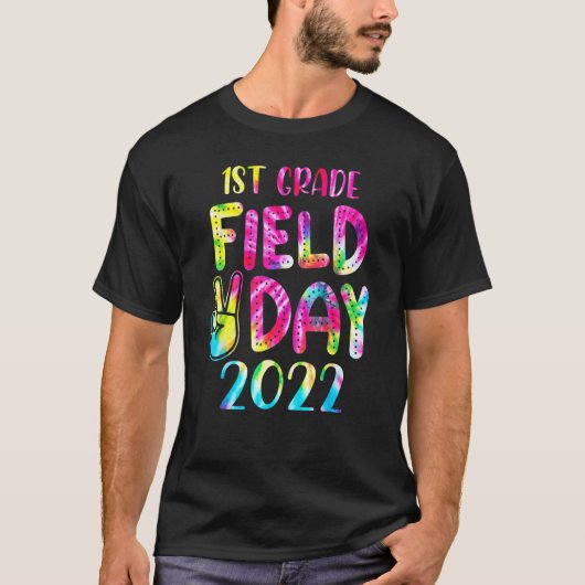 1. Grade Field Day 2022 Lass The Games Begin Teach T-Shirt (Vorderseite)