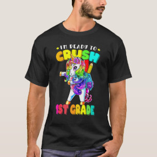 1. Grade Floss Dance Einhorn Zurück zur Schule Mäd T-Shirt