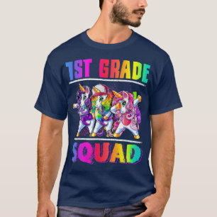 1. Grade Squad Dabbing Unicorn Zurück zur Schule T-Shirt