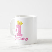 #1 Grammy Geschenk Kaffeetasse (Vorderseite Links)