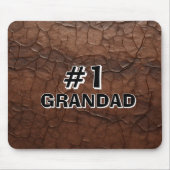 #1 Grandad Leather-look Mousepad (Vorne)