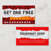 1 Gratis DOUGHNUT Treuekarte (Vorne/Hinten)