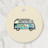 1. Groovy Babe Retro Rainbow 1. Geburtstag Geschenkanhänger (Rückseite)