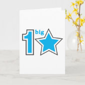 1 GROSSE STERN-GRUSS-KARTE KARTE (Gelbe Blume)