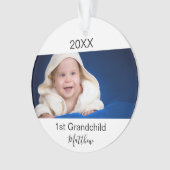 1. Großeltern für Großkinder Foto Ornament (Vorderseite)