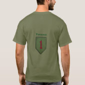 1. Großes Rot 1 Fort Riley Identifikation T-Shirt (Rückseite)