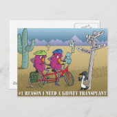 # 1 Grund benötige ich eine Nierentransplantation Postkarte (Vorne/Hinten)