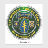 1. Gruppe der Spezialeinheiten Im Flugzeug Aufkleber (Blatt)