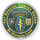 1. Gruppe der Spezialeinheiten Im Flugzeug Aufkleber (Vorderseite)