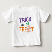 1. Halloween Niedlich Trick oder Trete Baby T-shirt (Vorderseite)