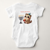 1. Hanukkah Tiny Toes, Major Mazel Baby Strampler (Rückseite)