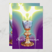 1. Heilige Kommunion/ Christinszeit Einladung (Vorne/Hinten)