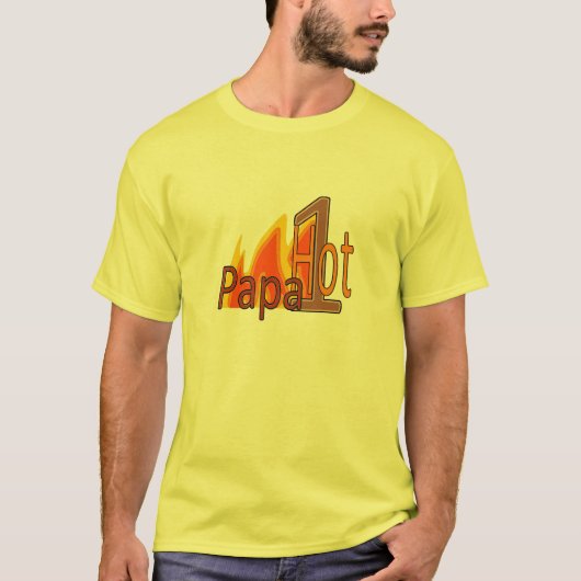 1 heißer Papa T-Shirt (Vorderseite)