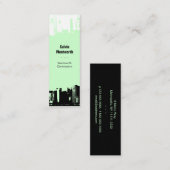 1 herauf 1 unten im Stadtzentrum gelegen Mini Visitenkarte (Vorne/Hinten)