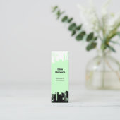 1 herauf 1 unten im Stadtzentrum gelegen Mini Visitenkarte (Stehend Vorderseite)