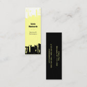 1 herauf 1 unten im Stadtzentrum gelegen Mini Visitenkarte (Vorne/Hinten)