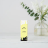 1 herauf 1 unten im Stadtzentrum gelegen Mini Visitenkarte (Stehend Vorderseite)