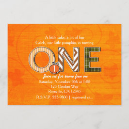 1. Herbst 1. Geburtstag Party Einladung