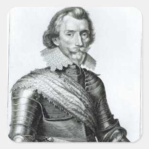 1. Herzog William-Cavendish von Newcastle Quadratischer Aufkleber
